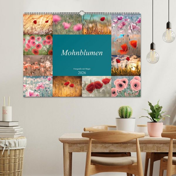Produktbild: Mohnblumen - Fotografie mit Magie (Wandkalender 2026 DIN A2 quer), CALVENDO Monatskalender