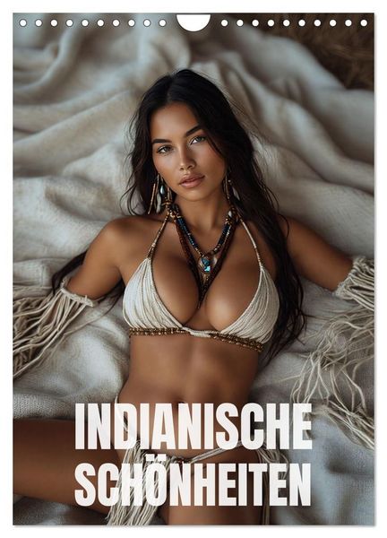 Produktbild: Indianische Sch&ouml;nheiten Kalender: Sinnliche Glamour Frauen in KI Kunst (Wandkalender 2027 DIN A4 hoch), CALVENDO Monatskalender