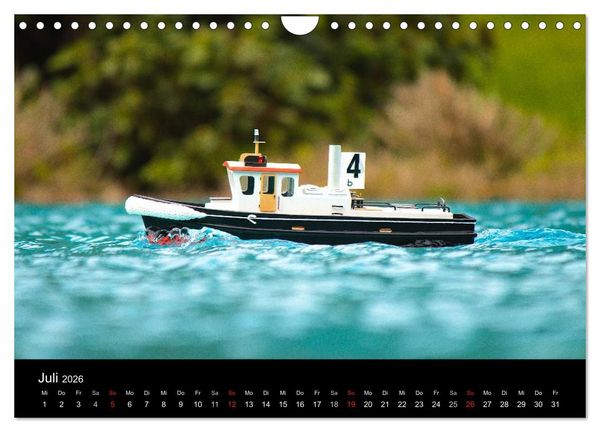 Produktbild: Modellboote in ihrem Element (Wandkalender 2026 DIN A4 quer), CALVENDO Monatskalender