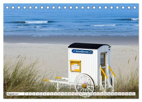 Produktbild: Wangerooge - Momente einer Reise (Tischkalender 2027 DIN A5 quer), CALVENDO Monatskalender