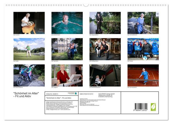 Produktbild: "Sch&ouml;nheit im Alter" - Fit und Aktiv (hochwertiger Premium Wandkalender 2026 DIN A2 quer), Kunstdruck in Hochglanz