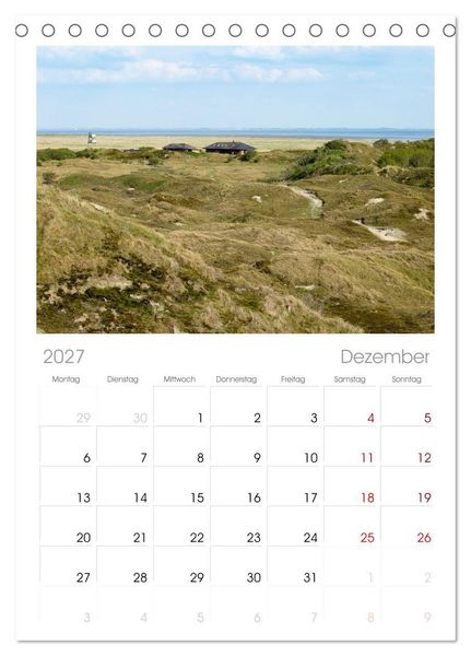 Produktbild: Tischplaner 2027 - Baltrum - Momente einer Reise (A5 Tischkalender zum Aufstellen) CALVENDO