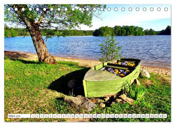 Produktbild: Gr&uuml;nes Estland - Naturparadies am Baltischen Meer (Tischkalender 2026 DIN A5 quer), CALVENDO Monatskalender