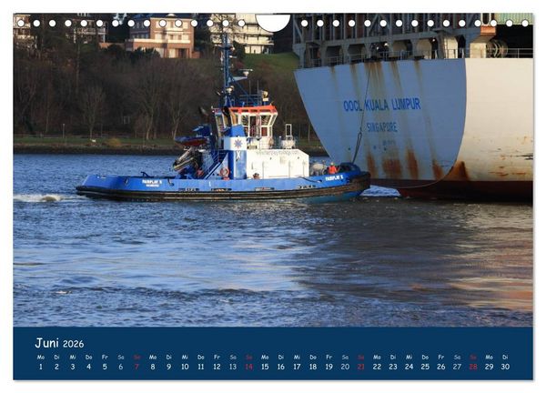 Produktbild: Schlepper im Hamburger Hafen (Wandkalender 2026 DIN A4 quer), CALVENDO Monatskalender