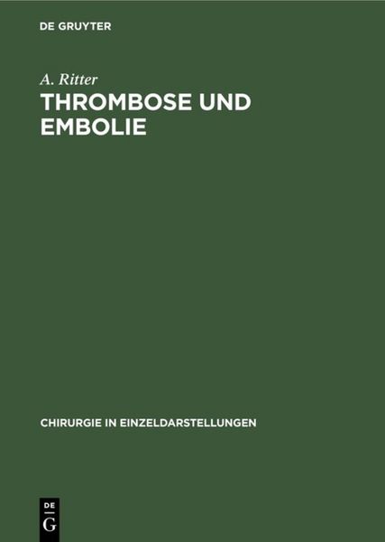 Produktbild: Thrombose und Embolie