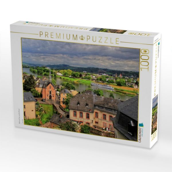 Produktbild: CALVENDO Puzzle Blick auf Trier und die Mosel | 1000 Teile Lege-Gr&ouml;&szlig;e 64x48cm Foto-Puzzle f&uuml;r gl&uuml;ckliche Stunden