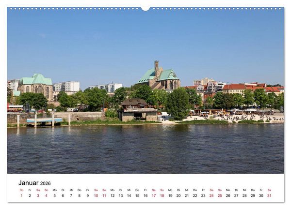 Produktbild: Magdeburg &ndash; meine Stadt (hochwertiger Premium Wandkalender 2026 DIN A2 quer), Kunstdruck in Hochglanz