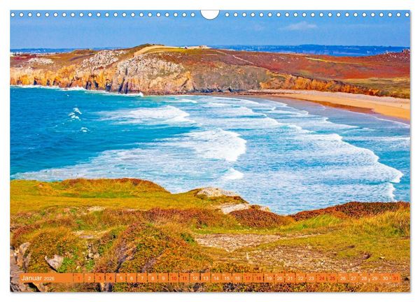 Produktbild: Ausblicke am Meer in der Bretagne und Normadie (Wandkalender 2026 DIN A3 quer), CALVENDO Monatskalender