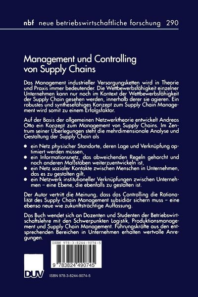 Produktbild: Management und Controlling von Supply Chains