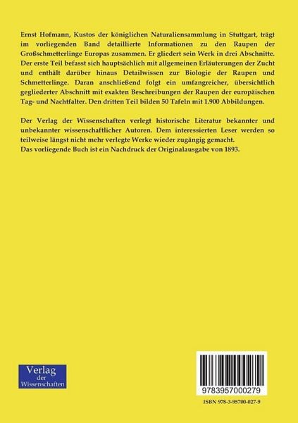 Produktbild: Die Raupen der Gro&szlig;-Schmetterlinge Europas