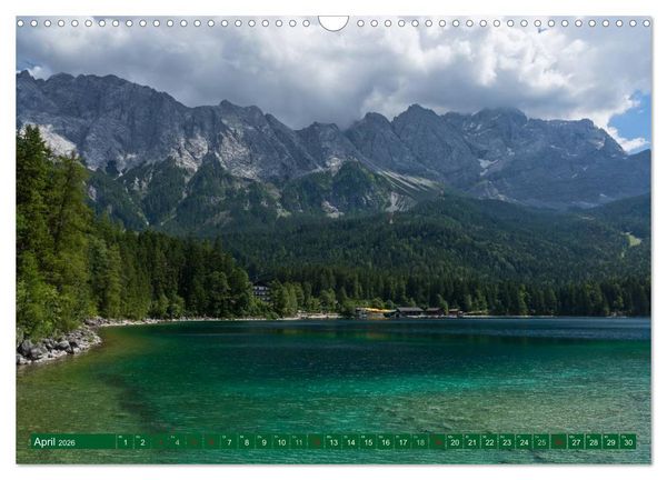 Produktbild: Rund um die Zugspitze (Wandkalender 2026 DIN A3 quer), CALVENDO Monatskalender