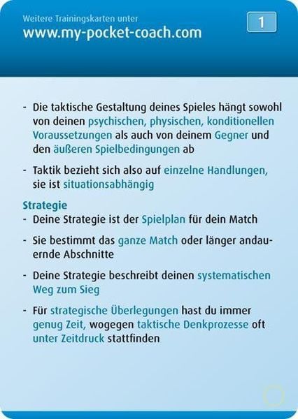 Produktbild: My Pocket Coach Tennis