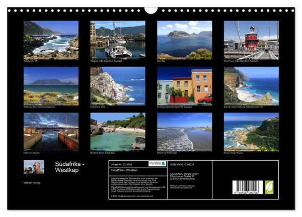 Produktbild: S&uuml;dafrika - Westkap (Wandkalender 2026 DIN A3 quer), CALVENDO Monatskalender