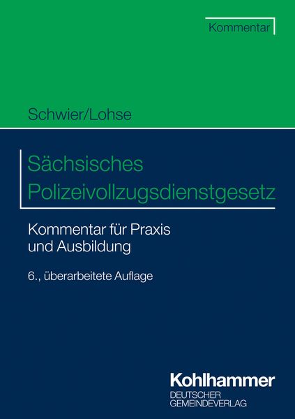 Produktbild: S&auml;chsisches Polizeivollzugsdienstgesetz