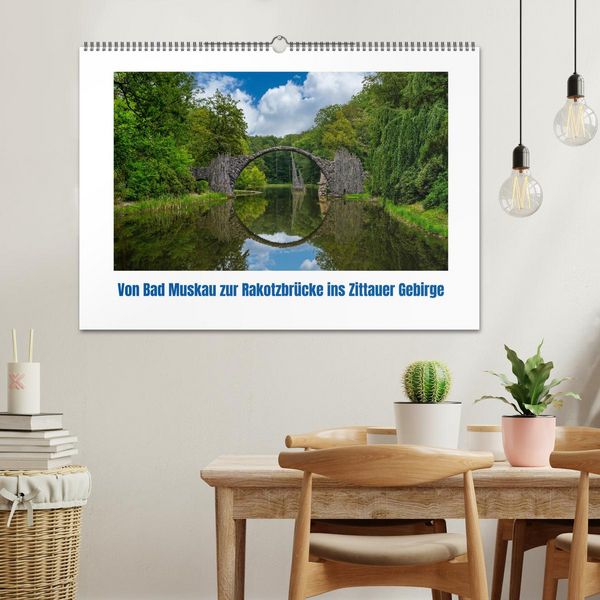 Produktbild: Von Bad Muskau zur Rakotzbr&uuml;cke ins Zittauer Gebirge (Wandkalender 2026 DIN A2 quer), CALVENDO Monatskalender