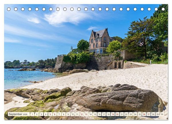 Produktbild: Bretagne - Traumk&uuml;sten im s&uuml;dlichen Finist&egrave;re (Tischkalender 2026 DIN A5 quer), CALVENDO Monatskalender