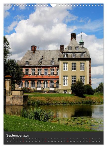 Produktbild: Eindrucksvolle Burgen, malerische Schl&ouml;sser im M&uuml;nsterland (Wandkalender 2026 DIN A3 hoch), CALVENDO Monatskalender