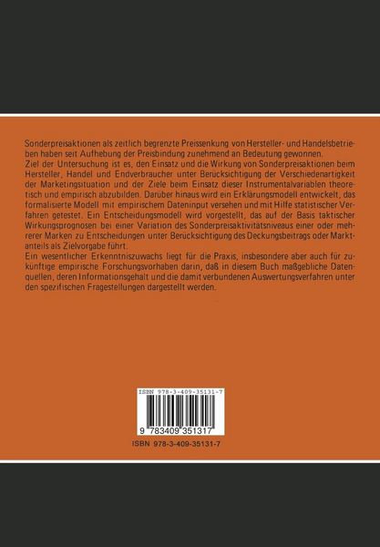 Produktbild: Sonderpreisaktionen des Herstellers und des Handels
