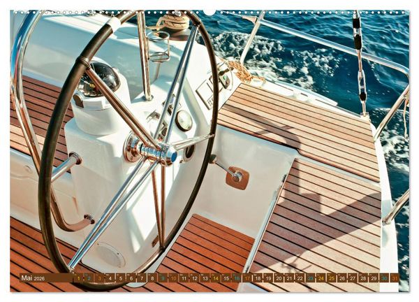 Produktbild: SEGELN - unterwegs mit dem Wind (hochwertiger Premium Wandkalender 2026 DIN A2 quer), Kunstdruck in Hochglanz