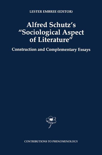 Produktbild: Alfred Schutz's Sociological Aspect of Literature