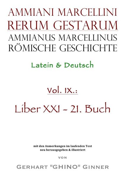 Ammianus Marcellinus, Römische Geschichte / Ammianus Marcellinus römische Geschichte IX.