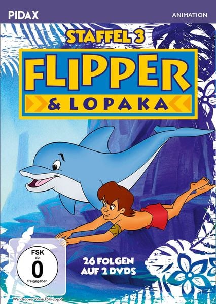 Produktbild: Flipper & Lopaka, Staffel 3 / Weitere 26 Folgen der Zeichentrickserie &uuml;ber den allseits beliebten Delfin (Pidax Animation) [2 DVDs]
