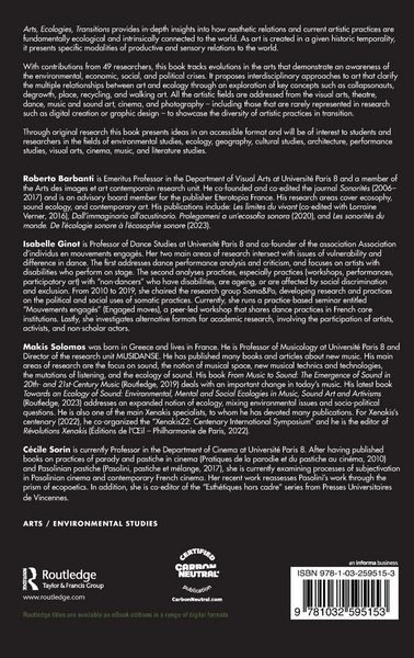 Produktbild: Arts, Ecologies, Transitions