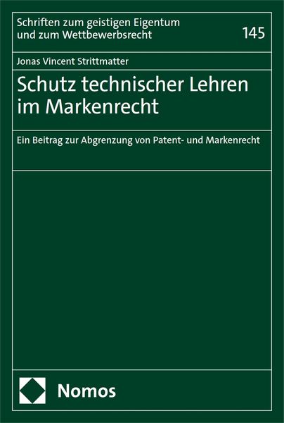 Produktbild: Schutz technischer Lehren im Markenrecht