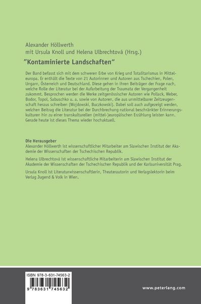 Produktbild: "Kontaminierte Landschaften"