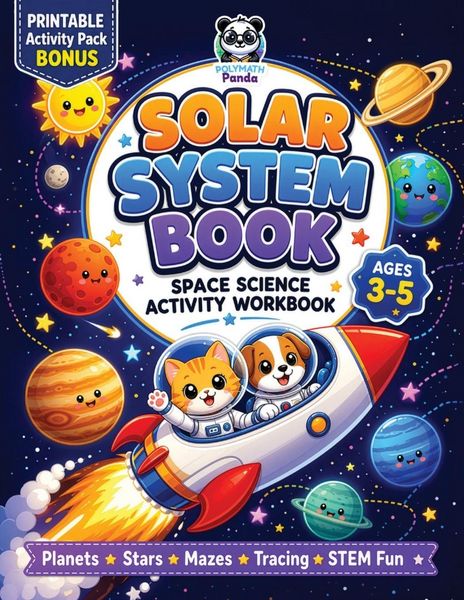 Produktbild: Solar System Book for Kids 3-5 Space Science Activity Workbook