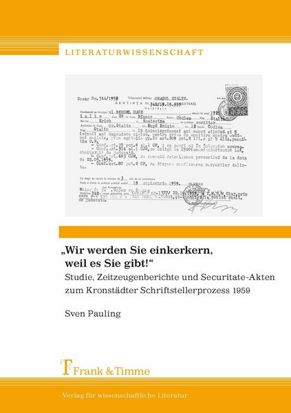 Produktbild: 'Wir werden Sie einkerkern, weil es Sie gibt!'