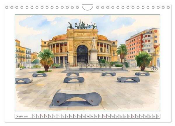 Produktbild: Italien - Baudenkm&auml;ler, Berge und Meer (Wandkalender 2026 DIN A4 quer), CALVENDO Monatskalender