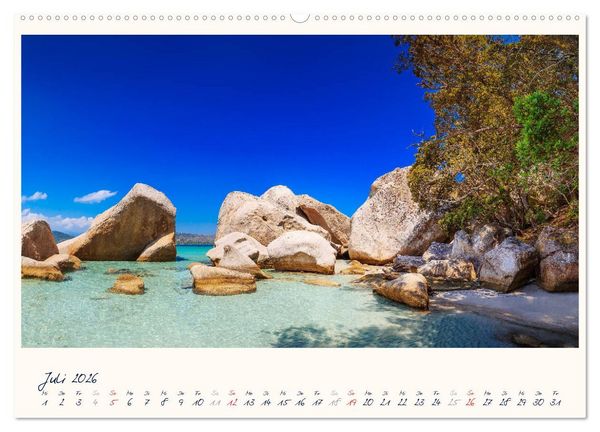 Produktbild: Korsika - Traumhafte K&uuml;sten am Mittelmeer (hochwertiger Premium Wandkalender 2026 DIN A2 quer), Kunstdruck in Hochglanz