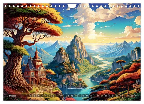 Produktbild: Reise in einer M&auml;rchenwelt (Wandkalender 2026 DIN A4 quer), CALVENDO Monatskalender