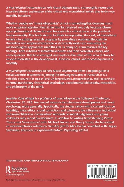 Produktbild: A Psychological Perspective on Folk Moral Objectivism