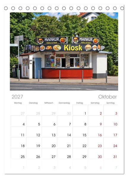 Produktbild: Tischplaner 2027 - Frankfurter Kiosk Kultur (A5 Tischkalender zum Aufstellen) CALVENDO