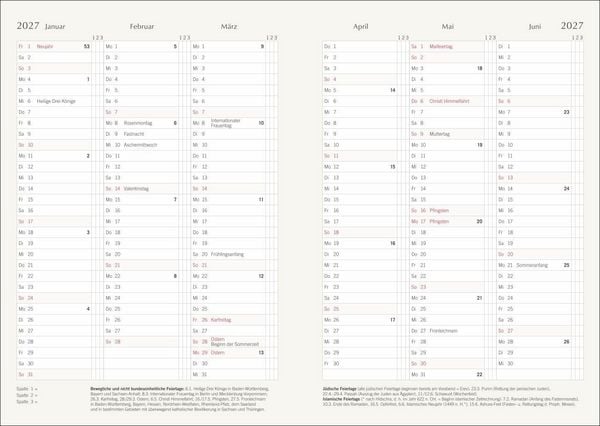 Produktbild: Edith Holden: Leben mit der Natur Kalenderbuch A5 2027 - Tagebuch & Kalender