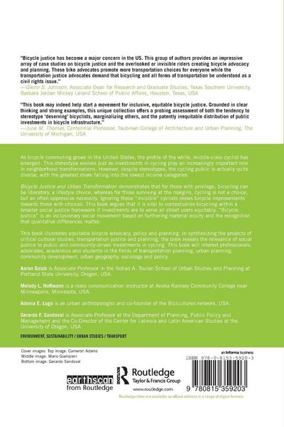 Produktbild: Bicycle Justice and Urban Transformation
