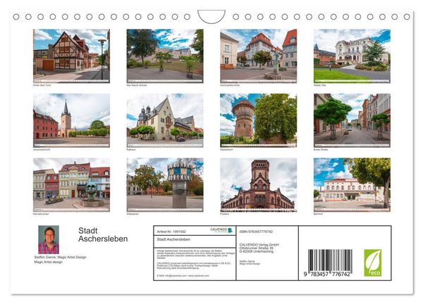 Produktbild: Stadt Aschersleben (Wandkalender 2026 DIN A4 quer), CALVENDO Monatskalender