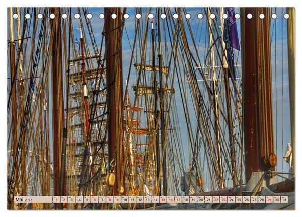 Produktbild: Hanse Sail - Rostock. Du bist so sch&ouml;n (Tischkalender 2027 DIN A5 quer), CALVENDO Monatskalender