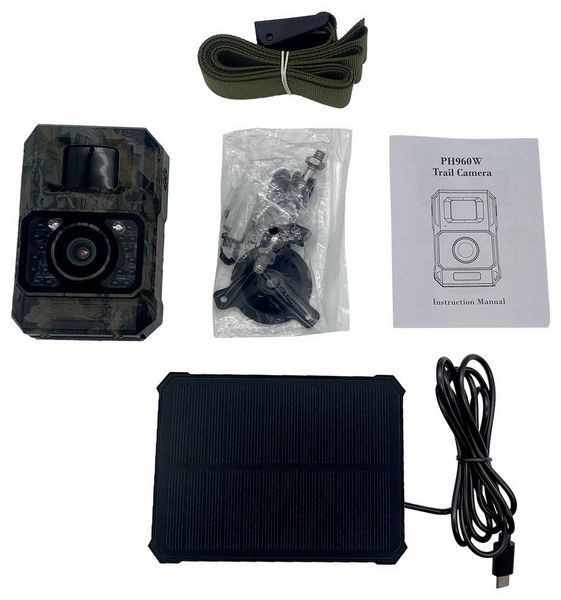 Produktbild: Berger & Schr&ouml;ter Mini 48 MP Wildkamera 48 Megapixel inkl. Solarladeger&auml;t mit Li-Ion-Akku Camouflage Braun, Schwarz