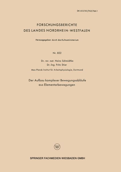 Produktbild: Der Aufbau komplexer Bewegungsabl&auml;ufe aus Elementarbewegungen