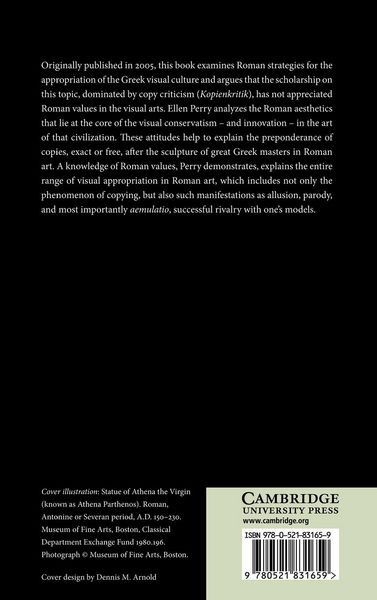 Produktbild: The Aesthetics of Emulation in the Visual Arts of Ancient Rome