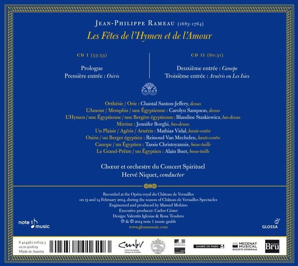 Produktbild: Rameau/Les f&iquest;tes de l'hymen