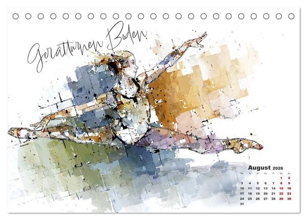 Produktbild: Olympische Luftspr&uuml;nge (Tischkalender 2026 DIN A5 quer), CALVENDO Monatskalender