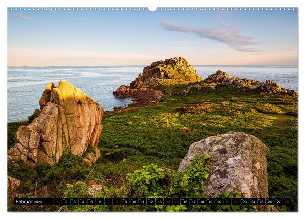 Produktbild: Normandie und Bretagne: Zwischen Leuchtt&uuml;rmen und felsigen K&uuml;sten (hochwertiger Premium Wandkalender 2026 DIN A2 quer), Kunstdruck in Hochglanz