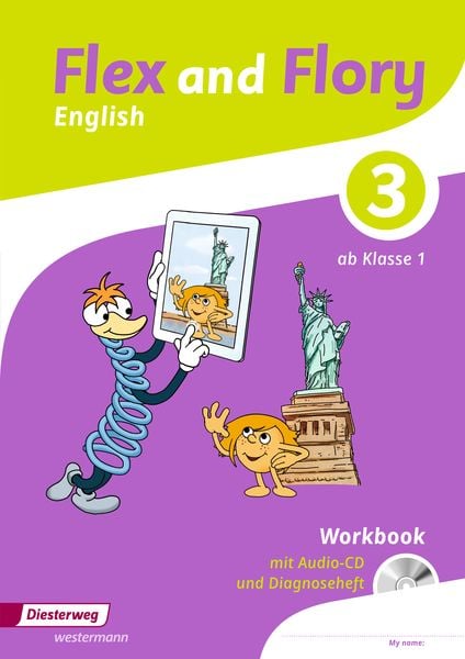 Produktbild: Flex and Flory 1-4. Workbook 3 mit Sch&uuml;ler-Audio-CD und Diagnoseheft