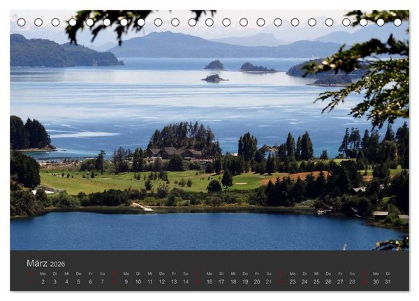 Produktbild: Von Iguaz&uacute; bis Ushuaia - vom Regenwald bis Feuerland (Tischkalender 2026 DIN A5 quer), CALVENDO Monatskalender
