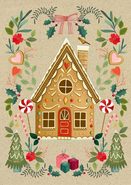 Produktbild: A5-Graspapier-Adventskalender &ndash; Weihnachtszauber
