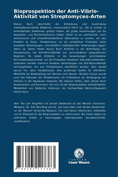 Produktbild: Bioprospektion der Anti-Vibrio-Aktivit&auml;t von Streptomyces-Arten